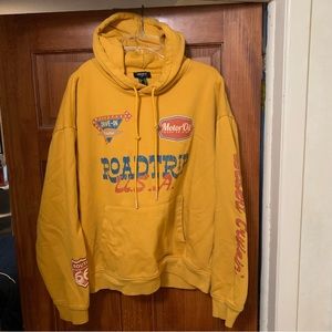 Forever 21 Yellow Design Road Trip Hoodie Sweatshirt